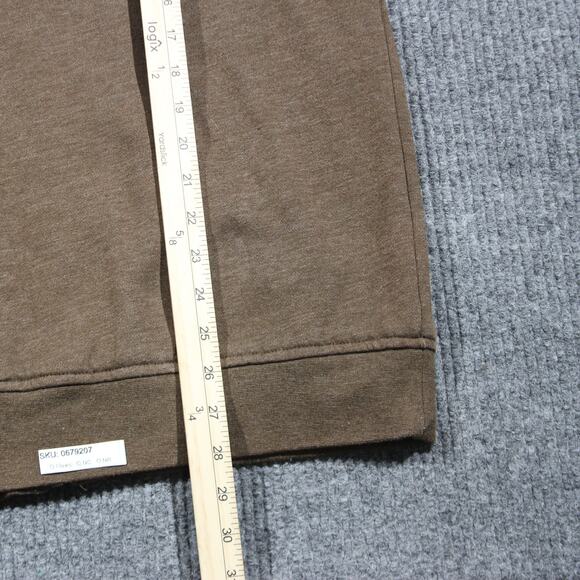 Hurley Quilted Hoodie Mens Large Brown Quilted Sleeves Surf Y2K Retro Full Zip - Picture 8 of 8